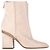 Botas de tornozelo Hermès Proof em couro e camurça creme Branco Cru