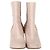 Botas de tornozelo Hermès Proof em couro e camurça creme Branco Cru - vista 2