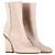Botas de tornozelo Hermès Proof em couro e camurça creme Branco Cru - vista 4