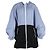 Marni Farbblock Regenjacke mit Reißverschluss und langen Ärmeln aus blauer Nylon