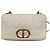 Dior Caro Medio Pelle Cannage Bianca Oro Bianco - vista 2
