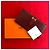 Portafoglio Hermès Béarn in pelle box calf Rosso