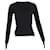 Ripp-Strickpullover von Acne Studios aus schwarzer Wolle  - Ansicht 1