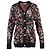 Paco Rabanne Strickjacke mit floralem Muster aus mehrfarbiger Wolle Mehrfarben