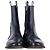 Timeless Stivali Chelsea Chanel in pelle blu navy - vista 2