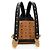 MCM Visetos Mini Zaino Studded Marrone - vista 3