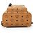 MCM Visetos Mini Zaino Studded Marrone - vista 4