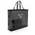 Grande Tote in Rete con Paillettes e Logo Prada Nero - vista 2