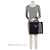 Grande Tote in Rete con Paillettes e Logo Prada Nero - vista 5