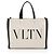 Valentino Garavani Valentino Canvas Rockstud VLTN Kleine Strandtasche Schwarz