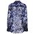 Altuzarra Chika Printed Blouse in Navy Blue Polyester - view 4