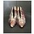 Sapatos de salto Céline V Neck em lã vermelha e preta Vermelho - vista 2