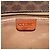 Céline Borsa a Spalla in Tela Macadam CELINE in Pelle PVC Marrone Oro Auth bs28301 D'oro - vista 18