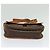 Céline Borsa a Spalla in Tela Macadam CELINE in Pelle PVC Marrone Oro Auth bs28301 D'oro - vista 5