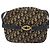 Borsa a Spalla in Tela Trotter Christian Dior Blu Navy Oro Auth mr1464 D'oro - vista 2