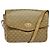 Céline Borsa a Spalla in Tela Macadam CELINE PVC Beige Oro Auth bs28302 D'oro