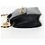 CHANEL Borsa a Spalla Matelassé in Pelle di Agnello 2 in 1 Nero Oro CC Auth 129737SV D'oro - vista 3
