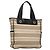 BURBERRY Tote Bag Canvas Beige Silver Auth bs27693 Silvery