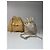 Céline Vintage Celine Seau16 Ledertasche grau weiß