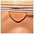 Céline Borsa a Spalla in Tela Macadam CELINE in Pelle PVC Marrone Oro Auth 132689 D'oro - vista 12