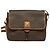 Céline Borsa a Spalla in Tela Macadam CELINE in Pelle PVC Marrone Oro Auth 132689 D'oro - vista 13