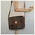 Céline Borsa a Spalla in Tela Macadam CELINE in Pelle PVC Marrone Oro Auth 132689 D'oro - vista 22
