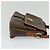 Céline Borsa a Spalla in Tela Macadam CELINE in Pelle PVC Marrone Oro Auth 132689 D'oro - vista 4