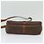 Céline Borsa a Spalla in Tela Macadam CELINE in Pelle PVC Marrone Oro Auth 132689 D'oro - vista 5