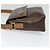 Céline Borsa a Spalla in Tela Macadam CELINE in Pelle PVC Marrone Oro Auth 132726 D'oro - vista 3