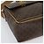 Céline Borsa a Spalla in Tela Macadam CELINE in Pelle PVC Marrone Oro Auth 132726 D'oro - vista 9