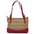 Borsa Tote Nova Check Burberry in Tela Beige Rossa Oro Auth 132521 Rosso D'oro - vista 2