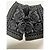 Pantaloni corti in seta Trompe L’Oeil Versace Nero Bianco - vista 6