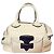 Borsa Loewe May Sand e Marrone Scuro in Vitello Sabbia