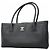 Chanel Executive Leder Tote Tasche Schwarz
