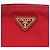 Pochette Prada Canapa Rossa in Tela e Pelle Rosso - vista 8