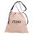 Borsa a spalla clutch in pelle di vitello donna Fendi Rosa