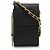 Borsa a spalla in pelle caviar Chanel con catena Nero