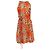 Vestido Africana com cintura amarrada de Emilio Pucci em viscose laranja