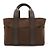 Borsa tote in nylon e pelle Hermès Acapulco PM marrone