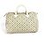 Speedy Borsa Boston Mini Lin Monogram Louis Vuitton Bianco Blu navy - vista 2