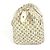Speedy Borsa Boston Mini Lin Monogram Louis Vuitton Bianco Blu navy - vista 3