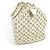 Speedy Borsa Boston Mini Lin Monogram Louis Vuitton Bianco Blu navy - vista 4