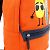 Mochila Fendi Fresh Pineapple Preto Laranja - vista 8