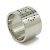 Ring Hermès Anello per sciarpa forato Hermes Evelyn H Argento - vista 3