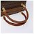 Céline Borsa a mano in tela Macadam CELINE in pelle PVC marrone oro Auth ki5869 D'oro - vista 7