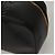 CHANEL COCO Marca Pochete Vanity Couro Caviar Preto Ouro CC Auth 134647 Dourado - vista 17