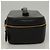 CHANEL COCO Marca Pochete Vanity Couro Caviar Preto Ouro CC Auth 134647 Dourado - vista 4