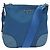 Borsa a Spalla PRADA in Nylon Blu Argento Autentica 132289