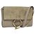 Chloé Bolsa de Ombro Chloe Fay em Couro Greige Dourado Auth BA4020