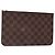 LOUIS VUITTON Bolsa Accesorio Neverfull MM Damier Ebene Auth BA4153